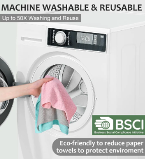 CleanRoll™ - Herbruikbare Microvezel doekjes